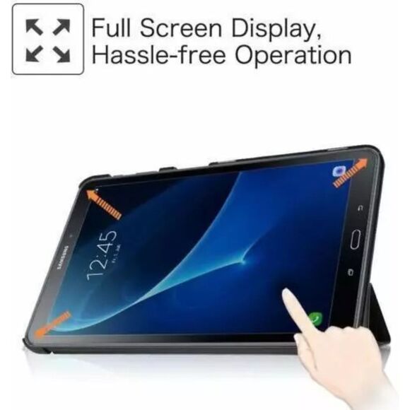 NWT-Case for Samsung Galaxy Tab A 10.1 2019 (SM-T510/T515) Hard Cover Black - Picture 12 of 12